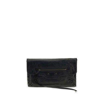 Balenciaga Schwarze Kalbsleder Bos Taurus Clutch Bag