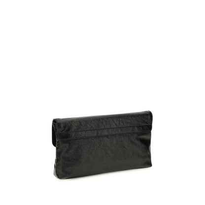 Balenciaga Schwarze Kalbsleder Bos Taurus Clutch Bag