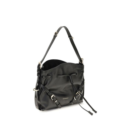 Givenchy Schwarze Kalbsleder Bos Taurus Bucket Bag