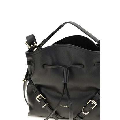 Givenchy Schwarze Kalbsleder Bos Taurus Bucket Bag