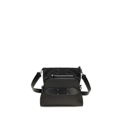 Maison Margiela Schwarze Lammleder Schultertasche Ovis Aries Aries