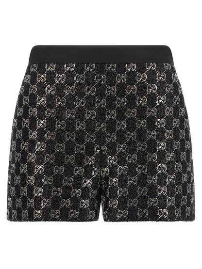 Gucci Schwarze Bermuda-Shorts aus Viskose