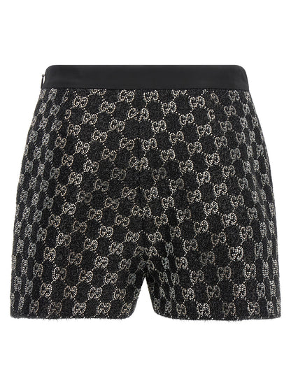 Gucci Schwarze Bermuda-Shorts aus Viskose
