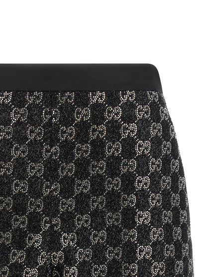 Gucci Schwarze Bermuda-Shorts aus Viskose