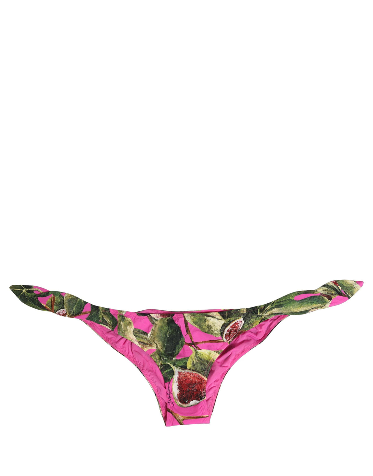 Dolce & Gabbana Fuchsia Bikinihose mit Feigenprint