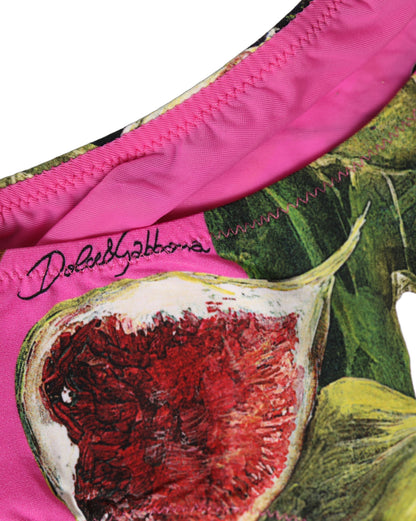 Dolce & Gabbana Fuchsia Bikinihose mit Feigenprint