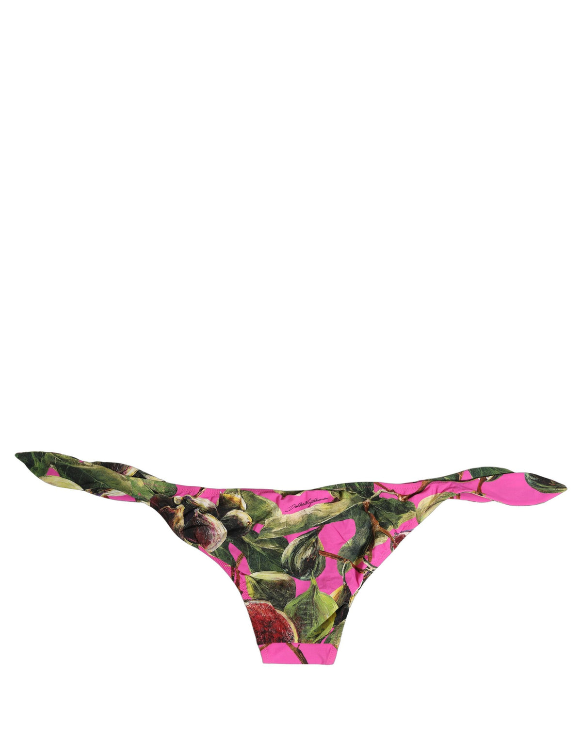 Dolce & Gabbana Fuchsia Bikinihose mit Feigenprint