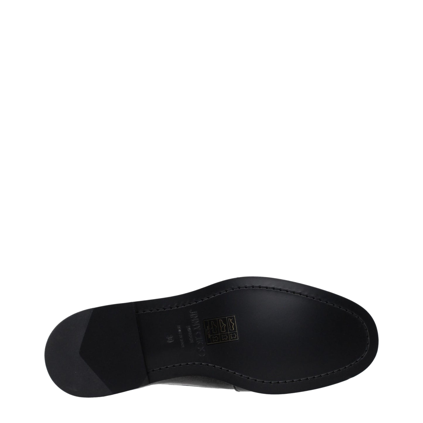 Jimmy Choo Schwarze Leder Loafer zum Hineinschlüpfen