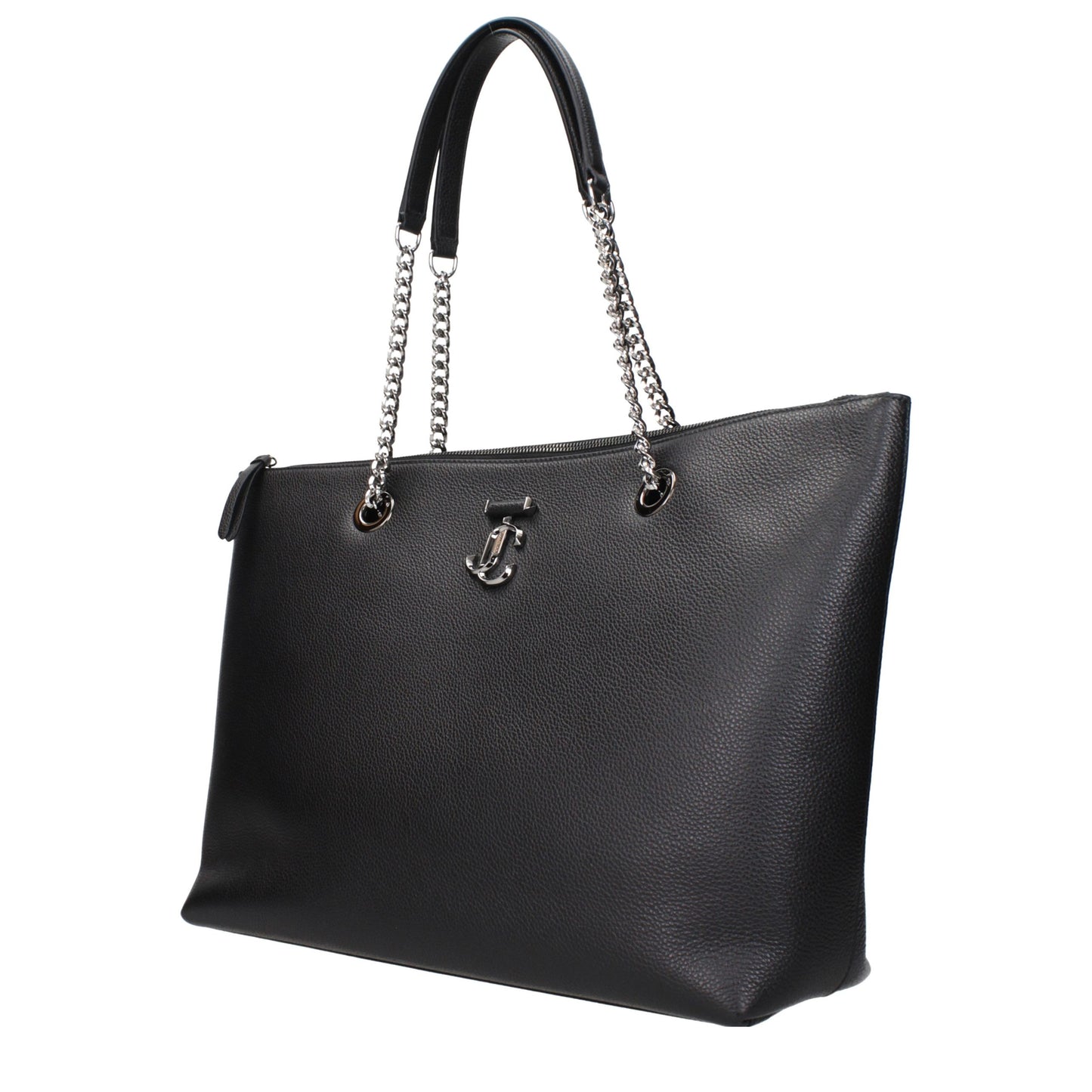 Jimmy Choo Schwarze Leder Umhängetasche