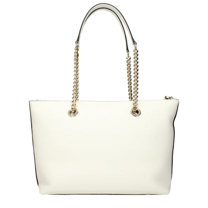 Jimmy Choo Weiße Leder Schultertasche