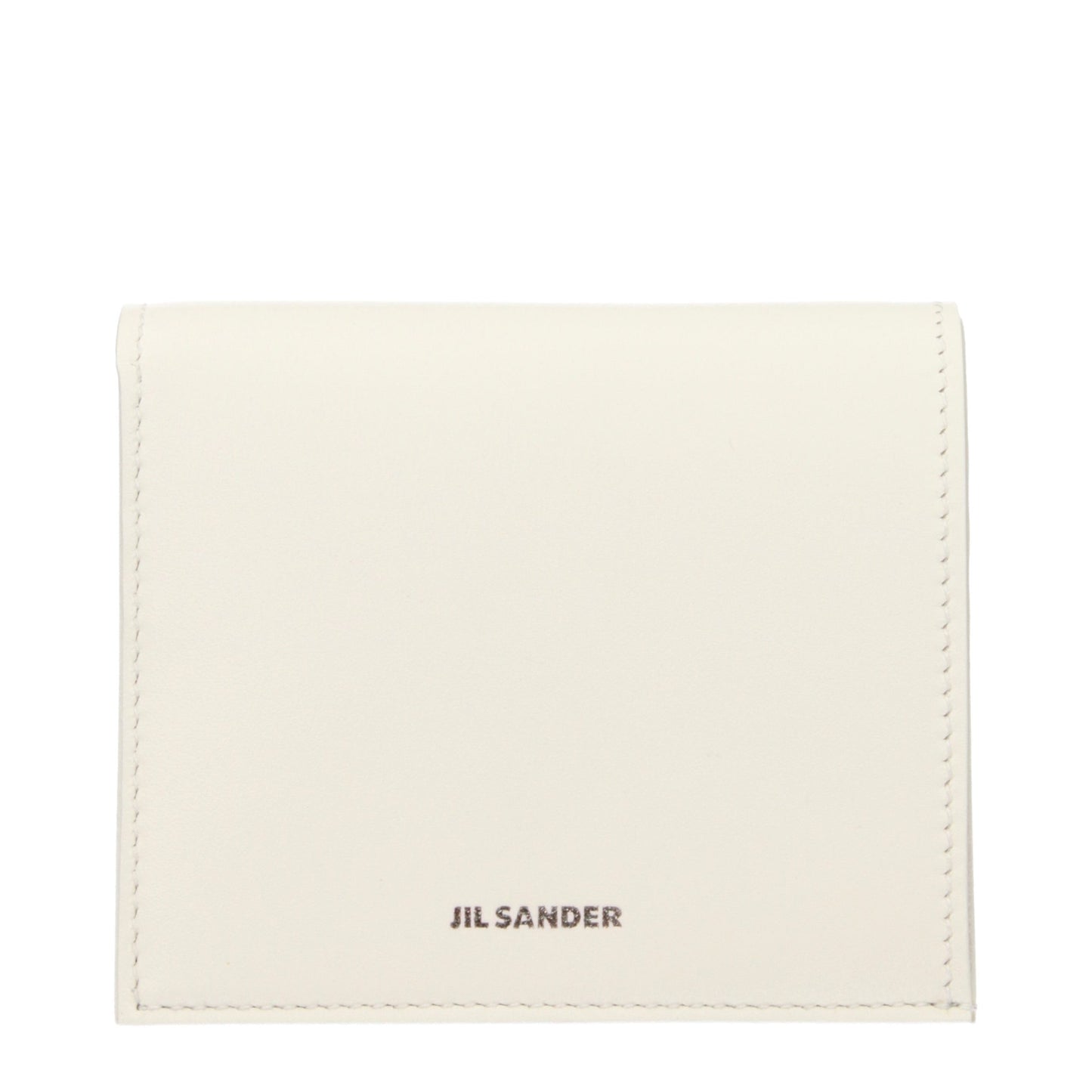 Jil Sander Weiße Leder-Geldbörse