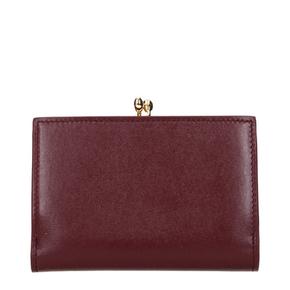 Jil Sander Rote Leder-Geldbörse
