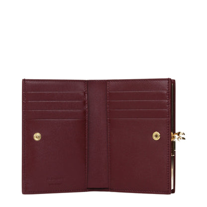 Jil Sander Rote Leder-Geldbörse