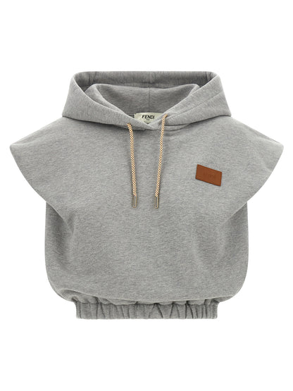 Fendi Grauer Baumwollpullover
