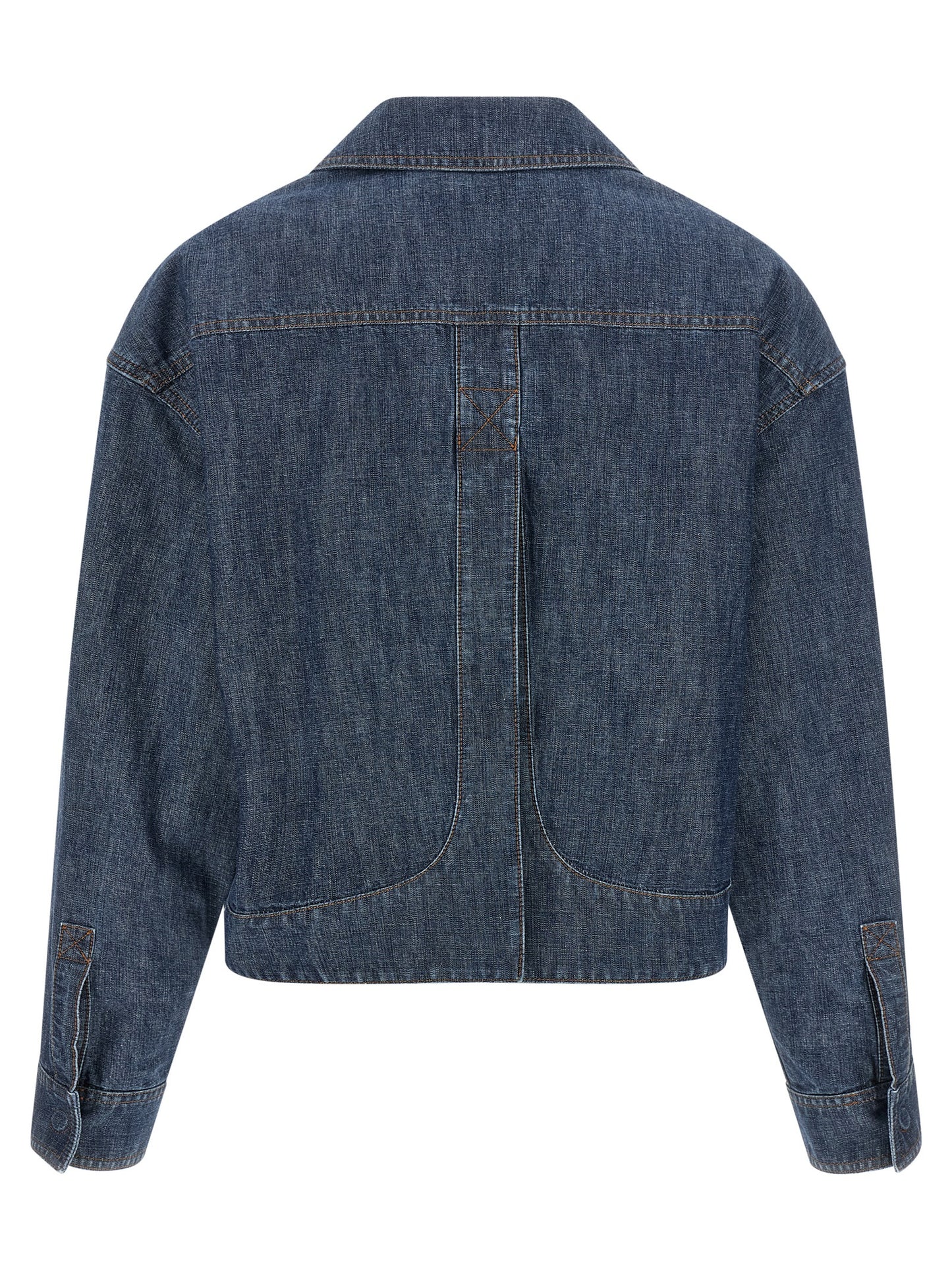 Fendi Blaue Jeansjacke aus Baumwolle