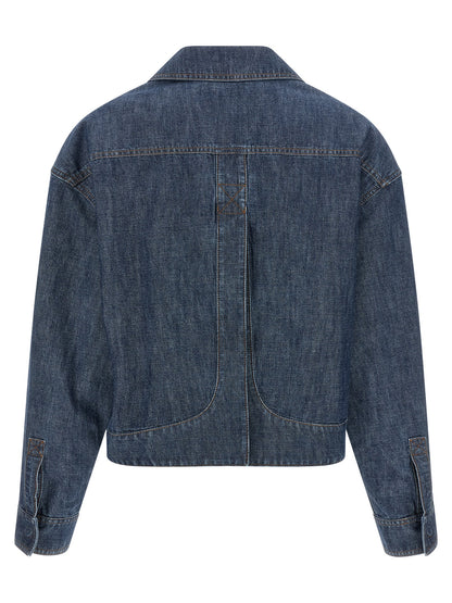 Fendi Blaue Jeansjacke aus Baumwolle
