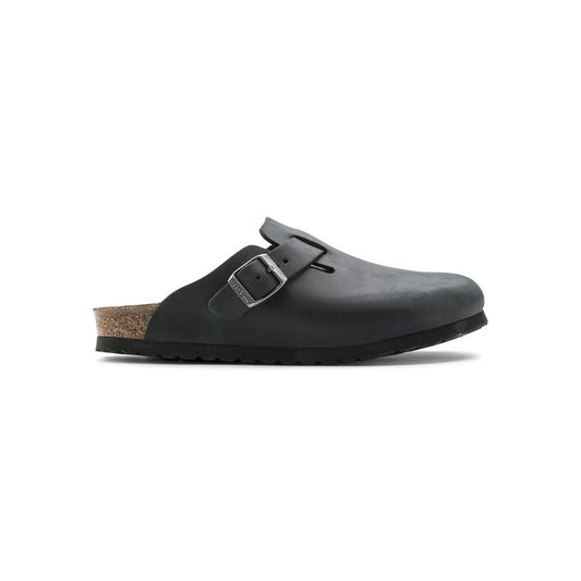 Birkenstock Boston Black Birko-Flor Clogs