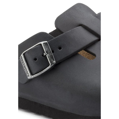 Birkenstock Schwarze Mules aus Synthetik