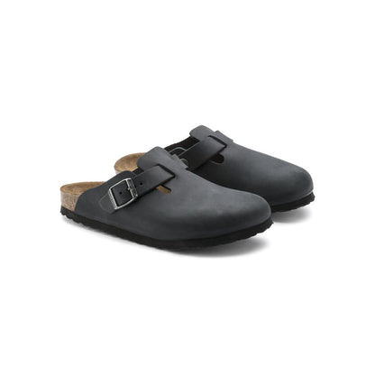 Birkenstock Schwarze Mules aus Synthetik