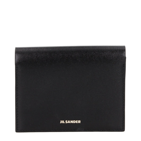 Jil Sander Schwarzer Kartenhalter aus Leder