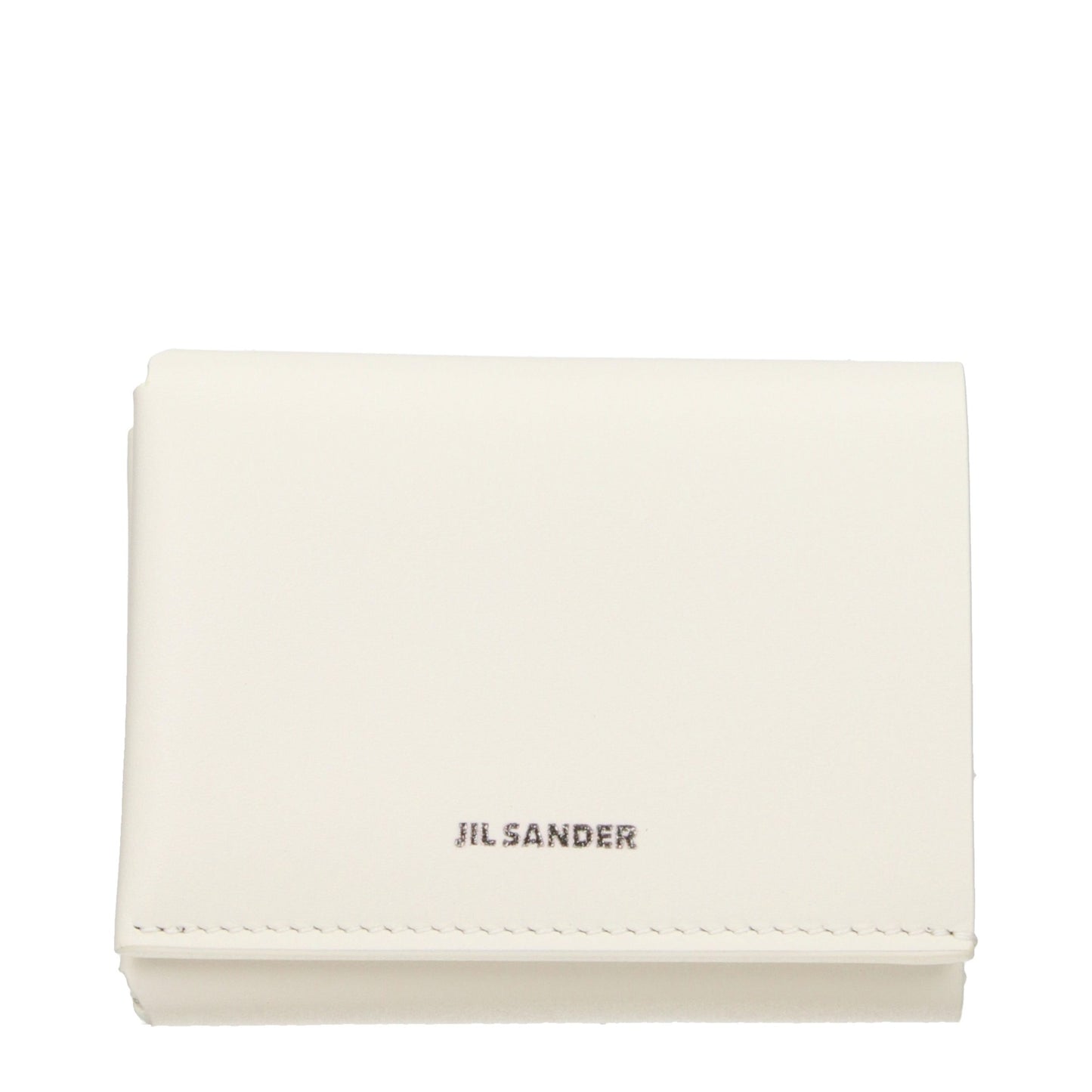 Jil Sander Beige Leder Portemonnaie