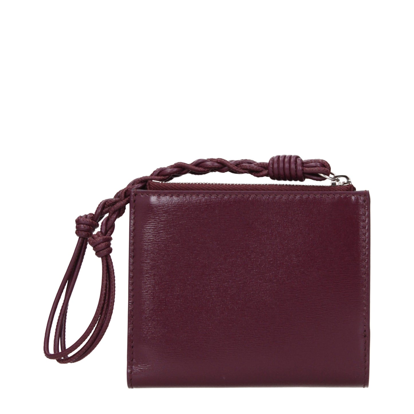 Jil Sander Rote Leder-Geldbörse