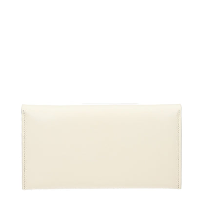 Jil Sander Beige Leder Portemonnaie