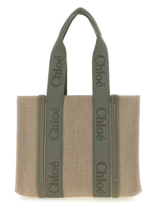 Chloé Zweifarbige Leinen-Tasche