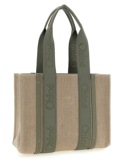 Chloé Zweifarbige Leinen-Tasche