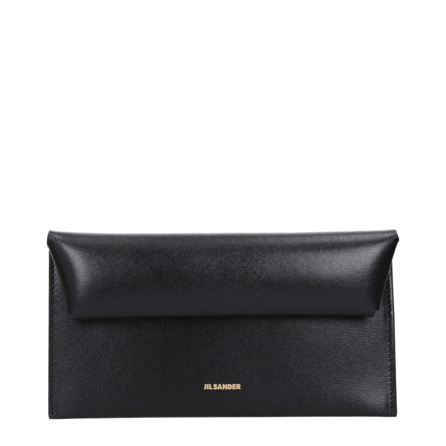 Jil Sander Schwarzes Leder Portemonnaie