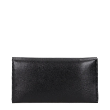 Jil Sander Schwarzes Leder Portemonnaie
