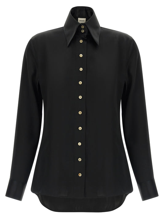 Khaite Schwarze Bluse aus Acetat