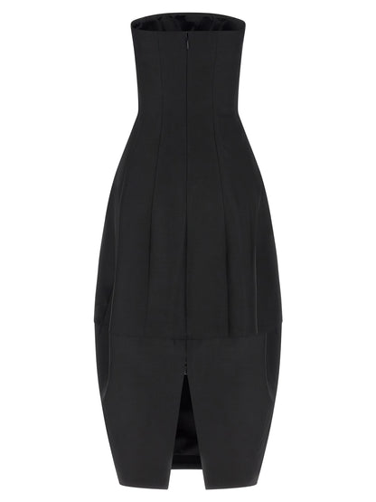 Khaite Langes Wollkleid in Schwarz