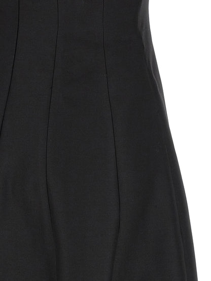 Khaite Langes Wollkleid in Schwarz