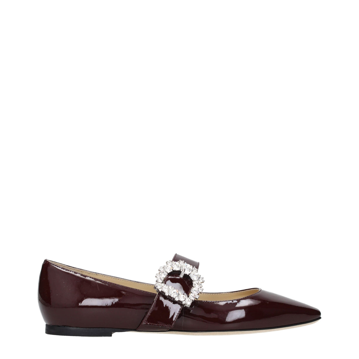 Jimmy Choo Cheri Rote Lackleder-Ballerinas