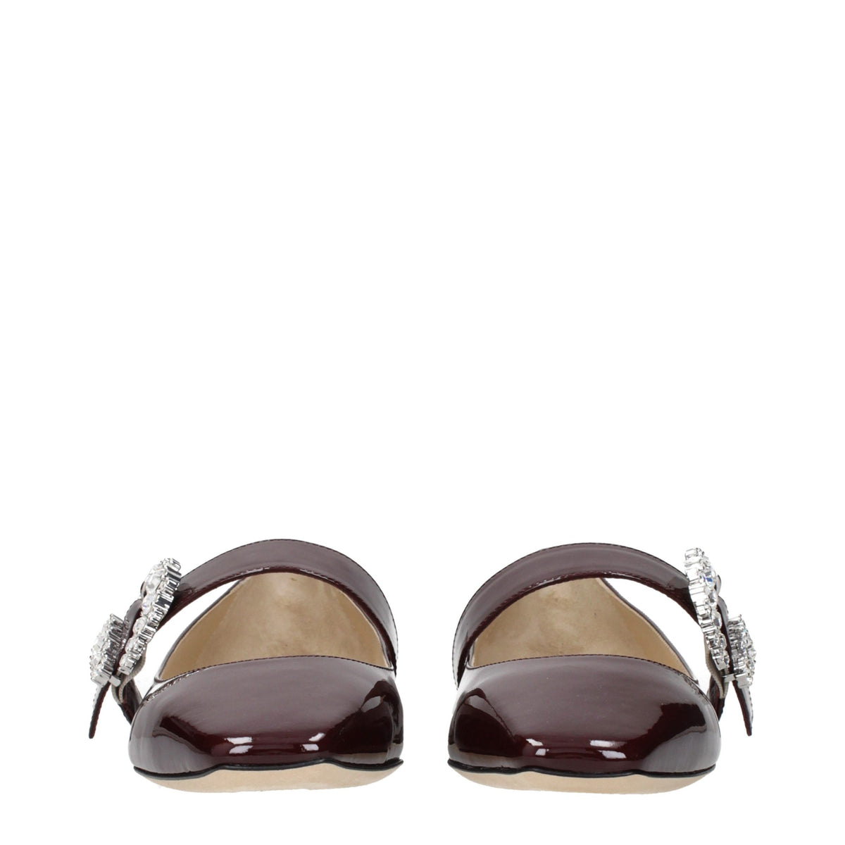 Jimmy Choo Cheri Rote Lackleder-Ballerinas