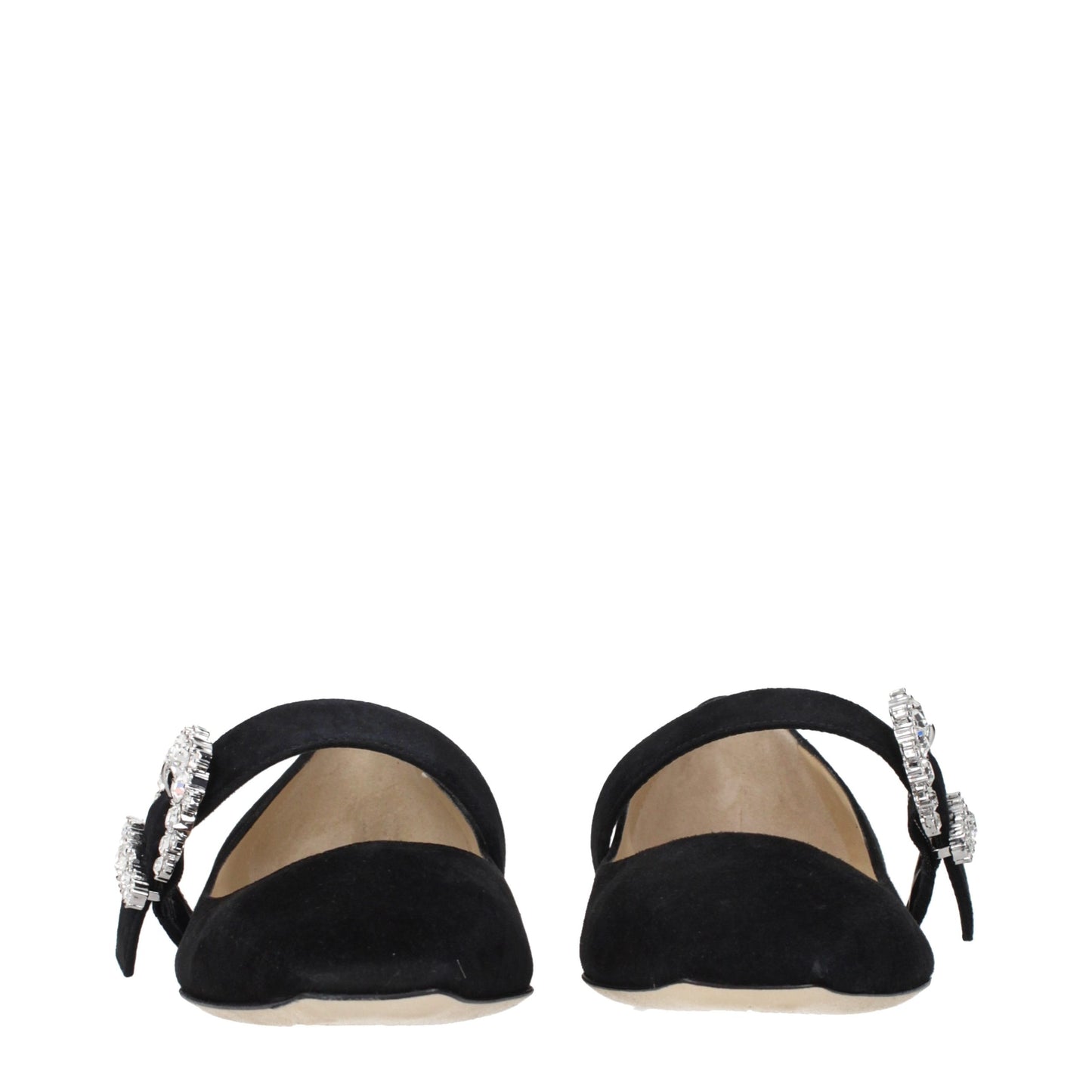 Jimmy Choo Schwarze Ballerinas aus Leder