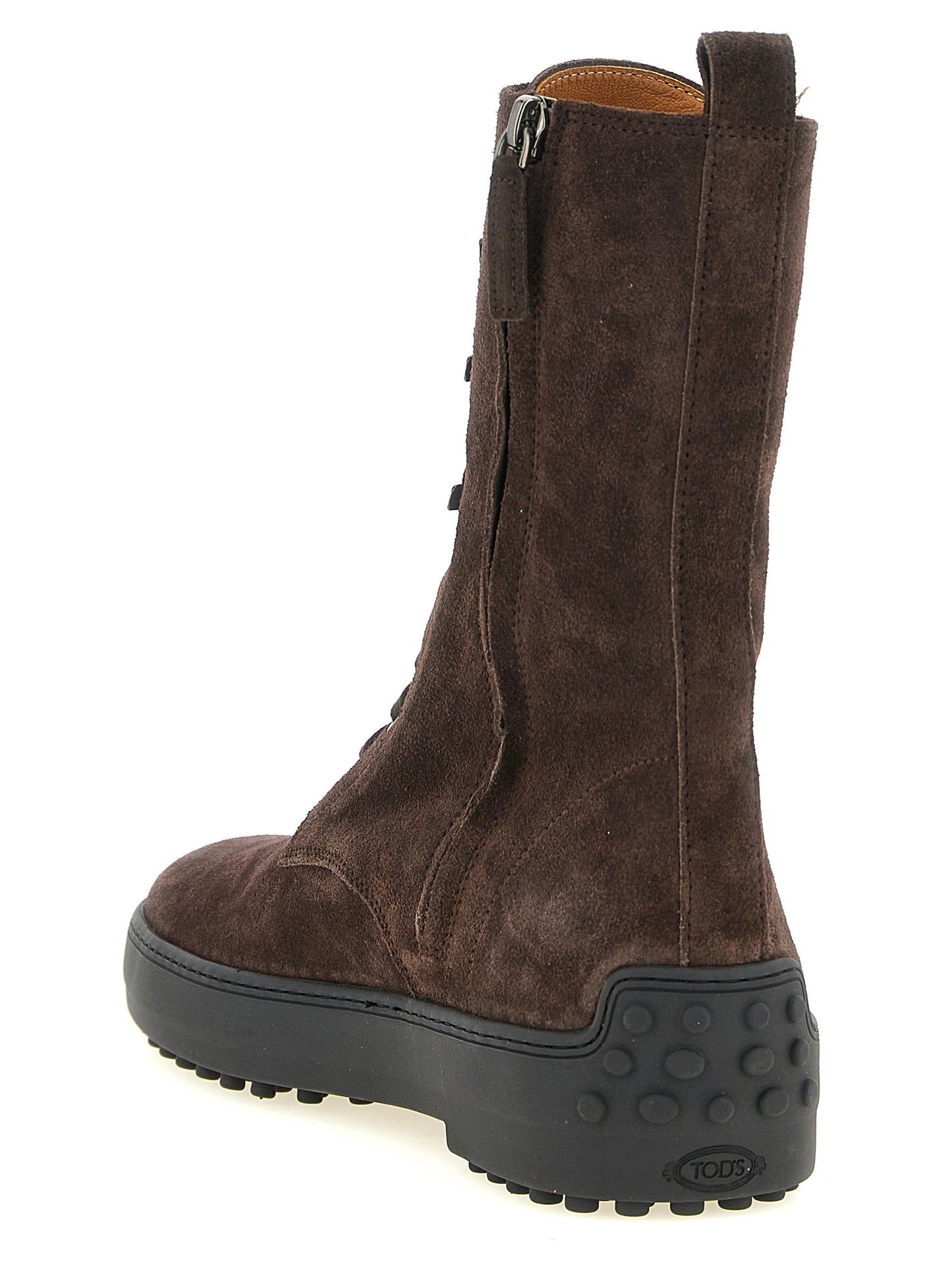 Tod's Ankle Boots aus braunem Kalbsleder