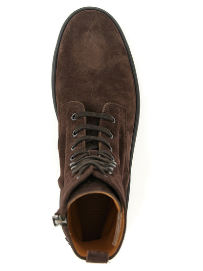 Tod's Ankle Boots aus braunem Kalbsleder
