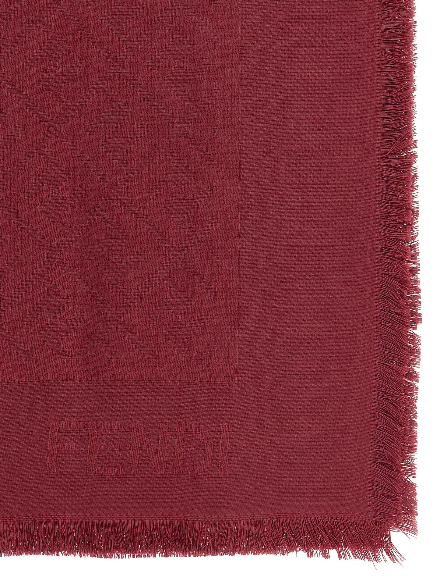 Fendi Seidenschal Bordeaux