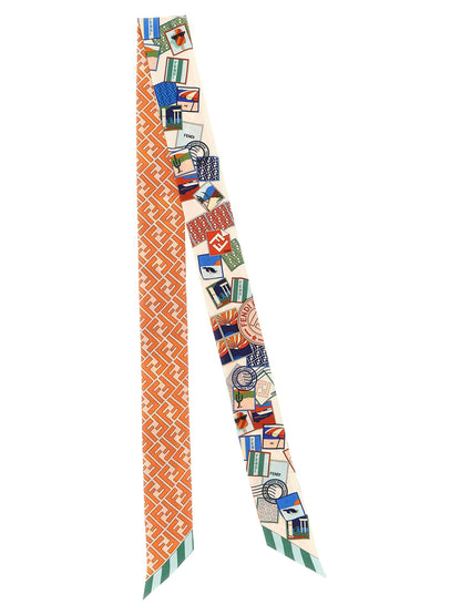 Fendi Haarband aus Seide in Multicolor
