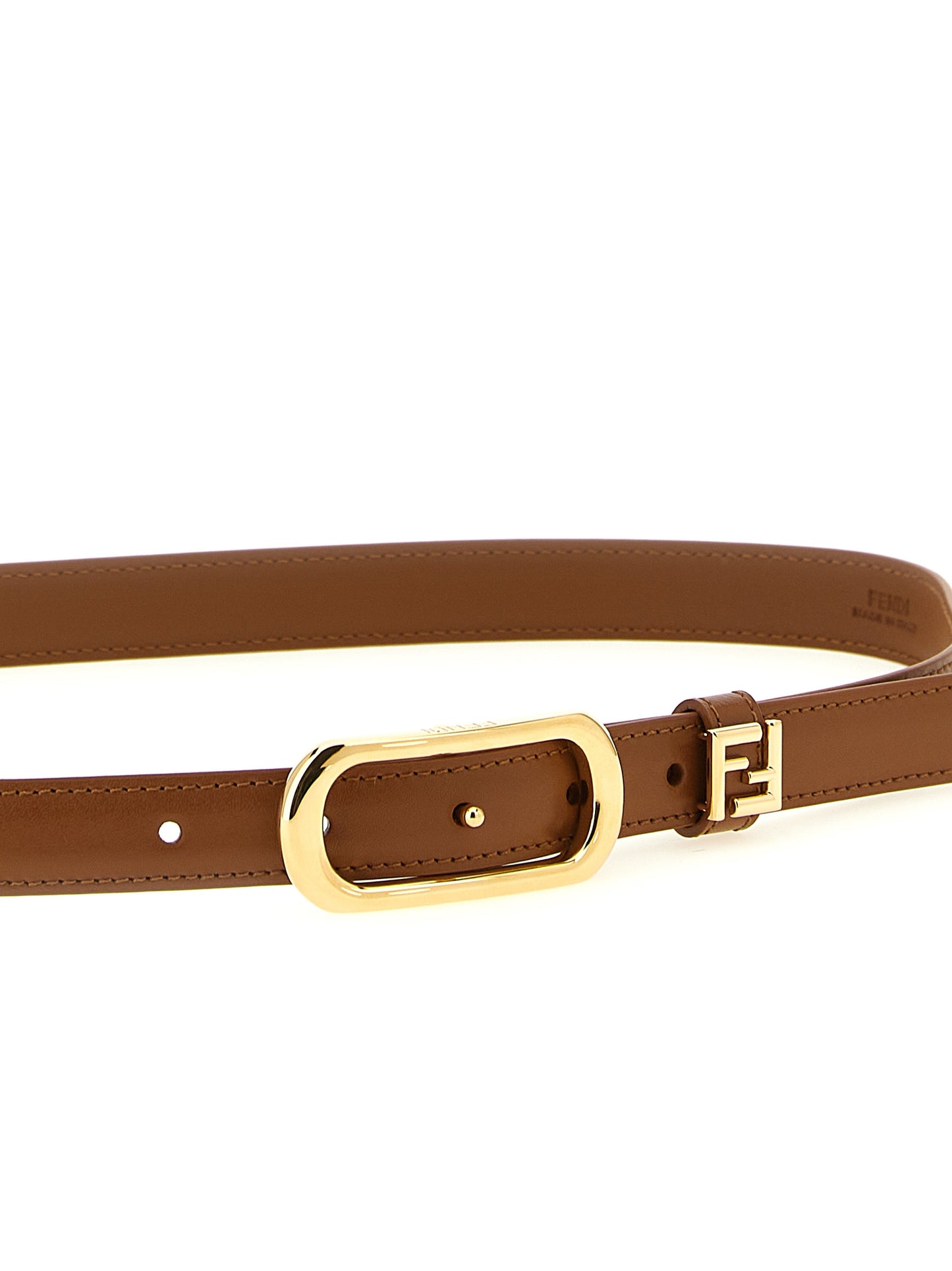 Fendi Brauner Kalbsleder Gürtel Regular