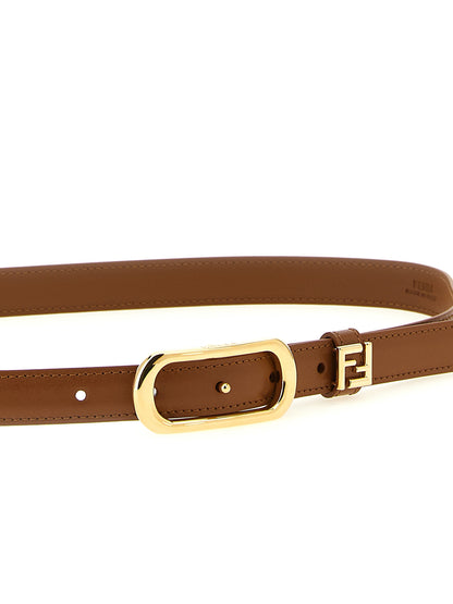 Fendi Brauner Kalbsleder Gürtel Regular