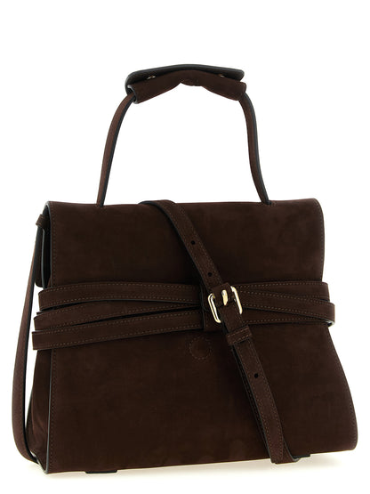 Moschino Braune Kalbsleder-Handtasche