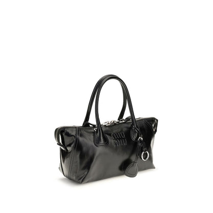 Miu Miu Schwarze Kalbsleder Bos Taurus Handtasche