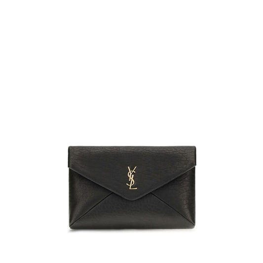Saint Laurent Schwarzes Lamm Ovis Aries Aries Portemonnaie