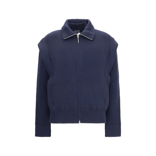 Giorgio Armani Blauer Woll-Oversize-Bomber