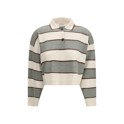 Brunello Cucinelli Mehrfarbiges Woll-T-Shirt Oves Aries