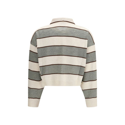 Brunello Cucinelli Mehrfarbiges Woll-T-Shirt Oves Aries