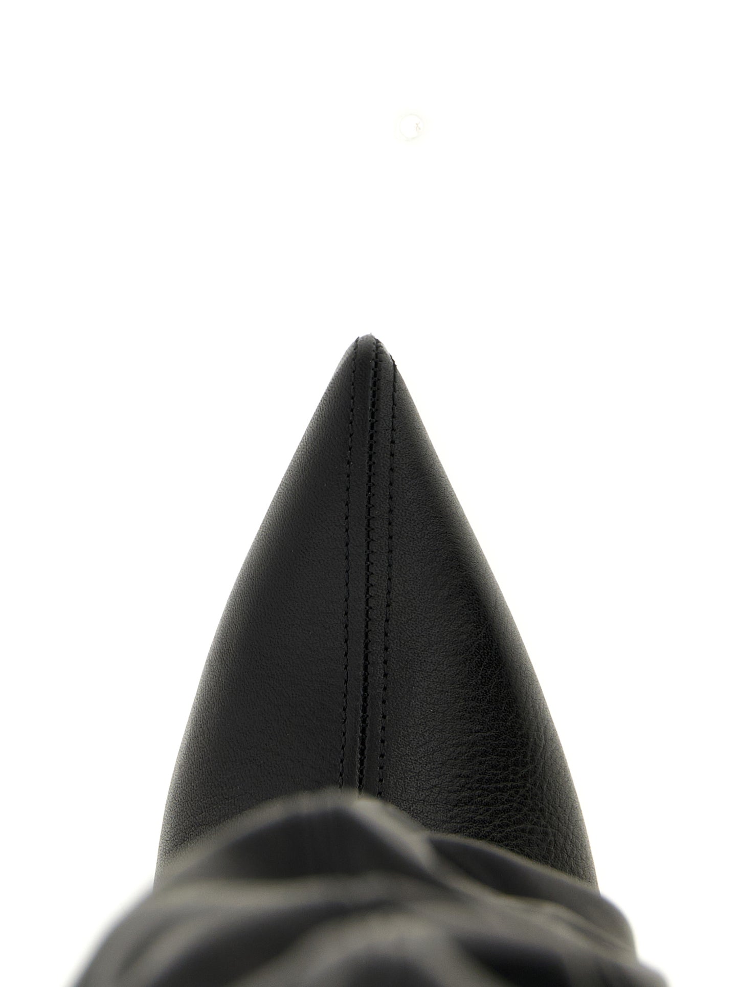 Balmain Schwarzes Kalbsleder Over-the-Knee